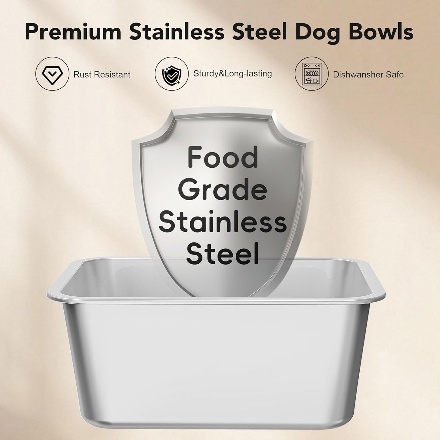 Stainless Steel Dog Water Bowl